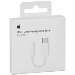 Γνήσιος Αντάπτορας Μετατροπής Apple Jack 3.5mm σε Type-C Λευκός